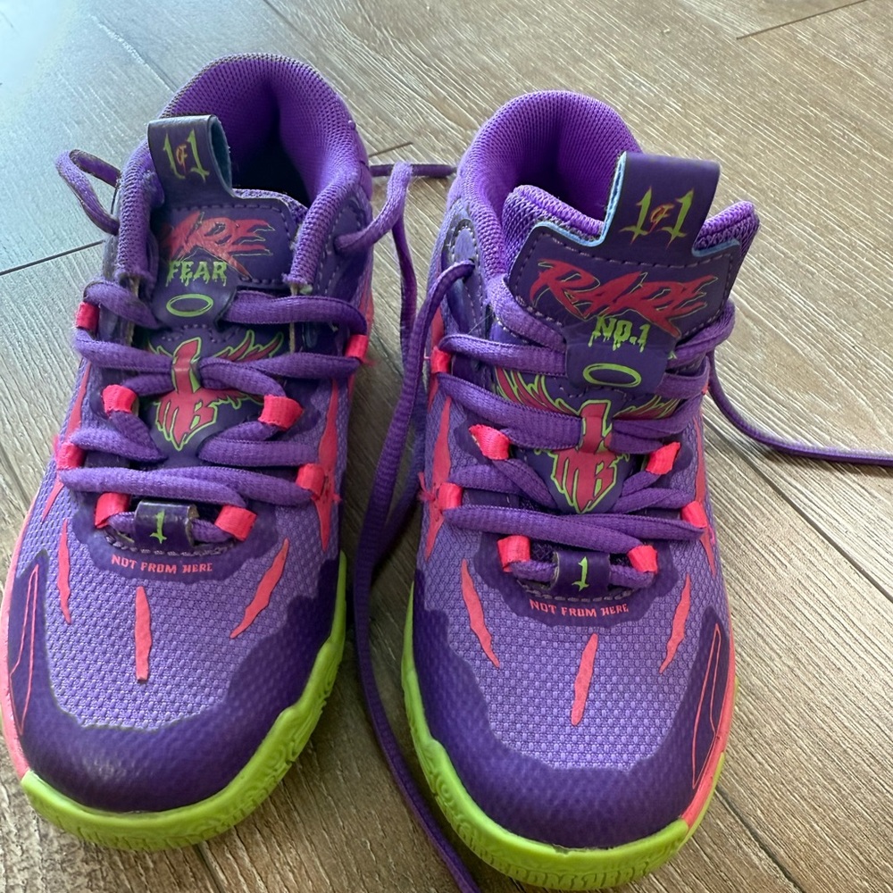 Puma LaMelo MB .03 toxic kids basketball shoes